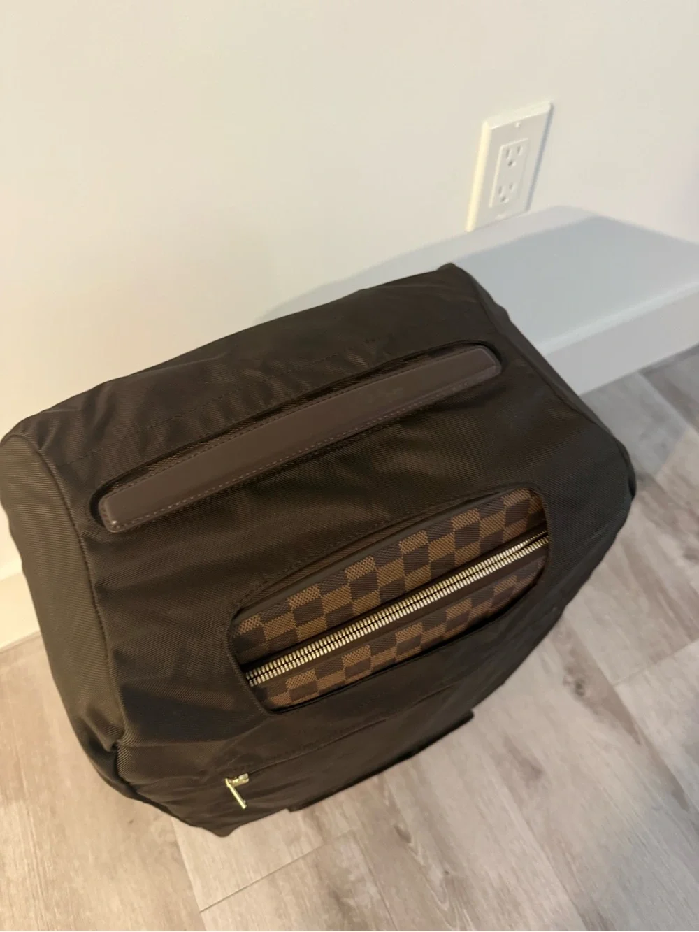 LOUIS VUITTON Pegase 55 Business Luggage Damier Ebene Travel Bag Brown